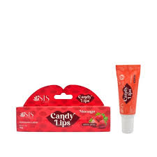 HIDRATANTE LABIAL CANDY LIPS DE MORANGO - ISIS  MAKEUP