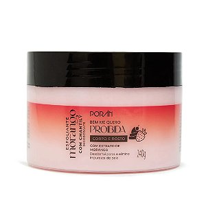 ESFOLIANTE MORANGO COM CHANTILY CORPO E ROSTO - PORÁN