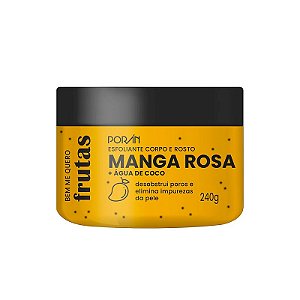 ESFOLIANTE MANGA ROSA + ÁGUA DE COCO CORPO E ROSTO - PORÁN