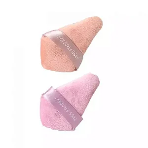 KIT COM 2 ESPONJAS DE VELUDO PARA MAQUIAGEM - MISS FRANDY