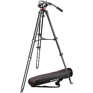 Tripé Manfrotto MVK502AM com Cabeça Hidráulica MVH502AH (7 kg)