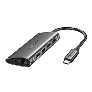 Ugreen Hub Dock USB-C P/ USB 3.0 Hdmi Rede Leitor Cartão 50538