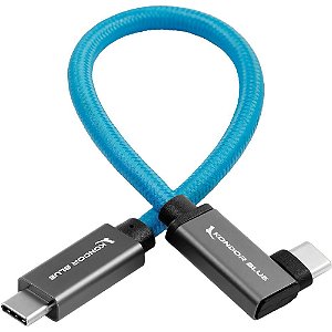 Kondor Blue Cabo USB-C 3.1 Gen 2 Type-C Right-Angle (21cm)