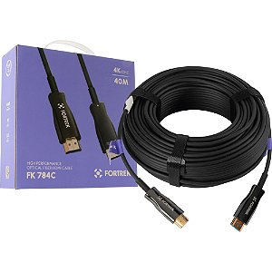 Cabo HDMI Fibra Óptica 40m Fortrek FK784C