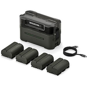 Kit com 4 Baterias e Estação de Carregamento LP- E6P