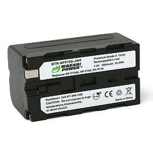 Bateria Wasabi NP-F F770 / F750 4900mAh P/ Sony (Led)