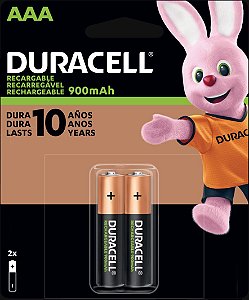 Pilha recarregável Duracell AA 2500mAh - BT 4 UN - Loja Duracell