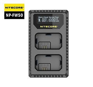 Nitecore USN1 Carregador Duplo Bateria Sony NP-FW50 