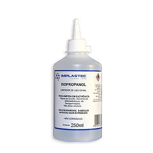 Álcool Isopropílico Implastec 250ml (Isopropanol 99,8%)