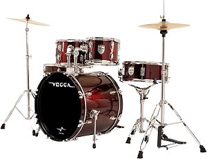 Bateria 22 Vpd422 Vogga Jam C/ Baquetas (Wine Red)