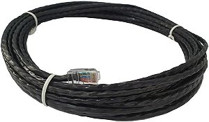 Cabo De Rede Internet Lan Montado 5mts Preto