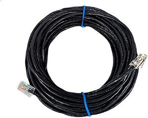 Cabo De Rede Internet Lan Montado 20mts Preto