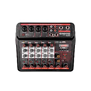 Mesa De Som Sound Voice MC6BT 6 Canais Bluetooth