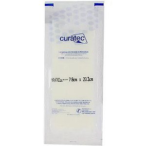 CURATIVO COMPRESSA EM PETROLATUM 7,6 X 20,3 CM CURATEC