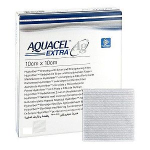 CURATIVO DE HIDROFIBRA AQUACEL AG EXTRA 10X10CM
