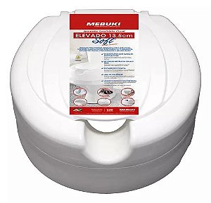 ELEVACAO ASSENTO SANITARIO 13,5 CM SOFT BRANCO MEBUKI