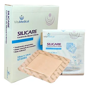 CURATIVO ESPUMA ABSORVENTE BORDER SILICONE 10CMX10CM VTM