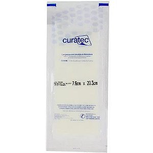 CURATIVO COMPRESSA EM PETROLATUM 7,6 X 20,3 CM C/3UN CURATEC