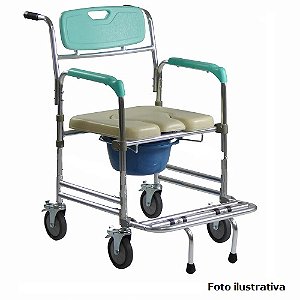 CADEIRA DE BANHO ALUMINIO FST7801 100 KG ZIMEDICAL