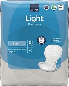 ABSORVENTE ABRI LIGHT SUPER 4 C/ 30 UND ABENA