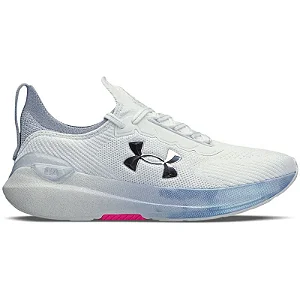 TENIS UA CHARGED HIT UNDER ARMOUR BRANCO/AZUL CINTILANTE NT 3027796-WH