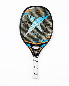Raquete de Beach Tennis Power Pro 3.0 Drop Shot preto/azul claro