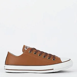 TENIS CHUCK TAYLOR COURO ALL STAR MARROM CLARO NT CT04500005