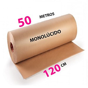 Papel Kraft 80g Com 90cm De Largura x 50 Metros Monolúcido