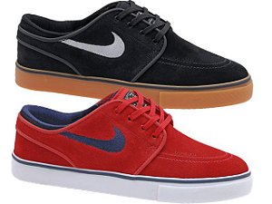 Combo Nike Sb Stefan Janoski Zoom OG Preto / Látex + Nike Sb Stefan Janoski Zoom OG Vermelho / Marinho