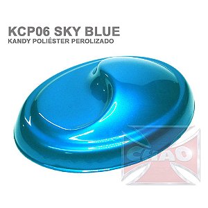 Sky Blue Kandy Perolizado Poliéster