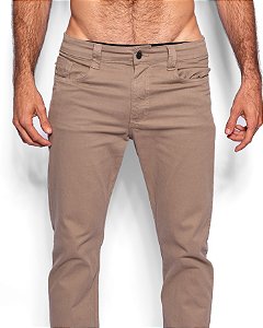 Calça Clássica Sarja Hop.oh - Cáqui