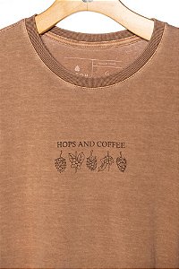 Camiseta Hops and Coffee Hop.oh - Marrom Estonada