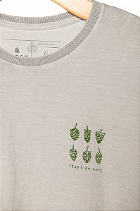 Camiseta Kinds of Hops Hop.oh - Cinza Estonada