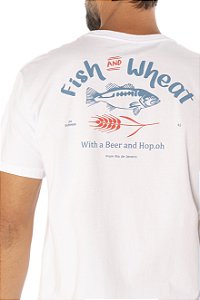 Camiseta Fish and Wheat Hop.oh - Branca