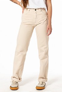 Calça Wide Leg Sarja Hop.oh - Marfim