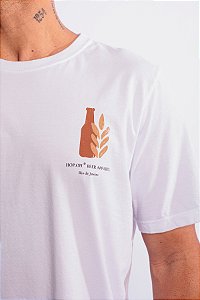 Camiseta Malt and Bottle Hop.oh - Branca