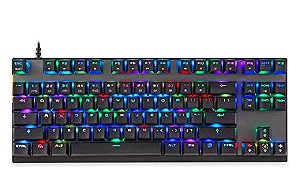 Teclado Mecânico Motospeed K82 Preto Outemu Vermelho RGB