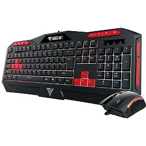 Combo Gamer Gamdias Teclado e Mouse ARES M1 ABNT2