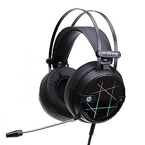 HEADSET GAMER HP COM ILUMINAÇÃO STEREO USB - H160G