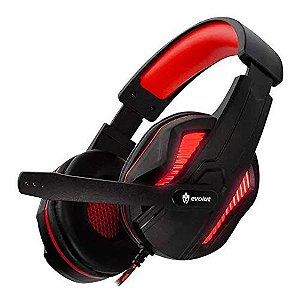 FONE DE OUVIDO HEADSET GAMER EG305RD/THOTH VERMELHO  EVOLUT
