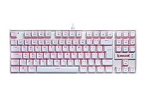 Teclado MECANICO KUMARA K552W-2 SWITCH BLUE ABNT2 Branco