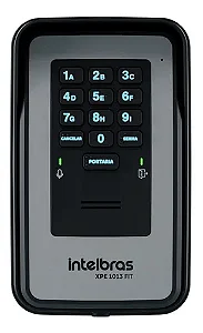 Painel Externo Porteiro Eletrônico Xpe 1013 Fit Intelbras Cor Cinza-Preto
