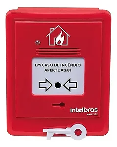 Acionador De Incêndio Manual Endereçável Com Sirene Ame 522