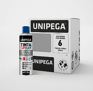 Tinta Spray Multiuso Azul 300ml/200g - Caixa com 6