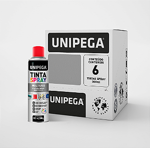Tinta Spray Multiuso Vermelho 300ml/200g - Caixa com 6
