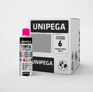 Tinta Spray Multiuso Rosa Pink 300ml/200g - Caixa com 6