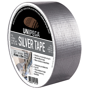 Fita Adesiva Silver Tape Prata 45mm x 25m