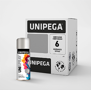 Tinta Spray Metálica Prata 350ml/210g - Caixa com 6