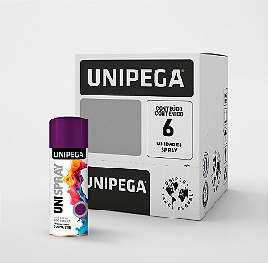 Tinta Spray Uso Geral Violeta 350ml/210g - Caixa com 6
