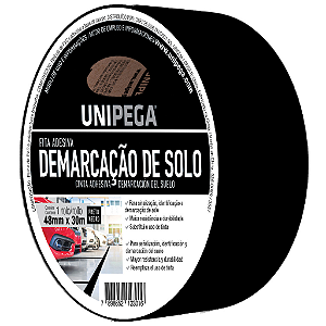 Fita de Demarcação de Solo Preto 48mm x 30m